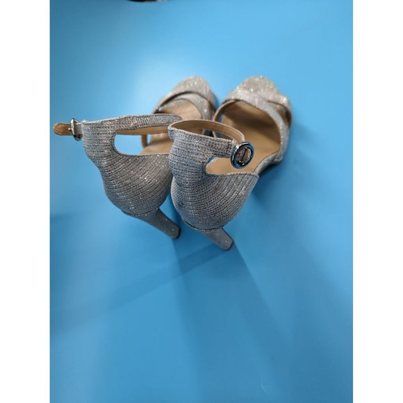 MICHAEL KORS D ORSAY GLITTERY OPEN TOE SANDAL NEW SIZE 9 - Picture 9 of 11